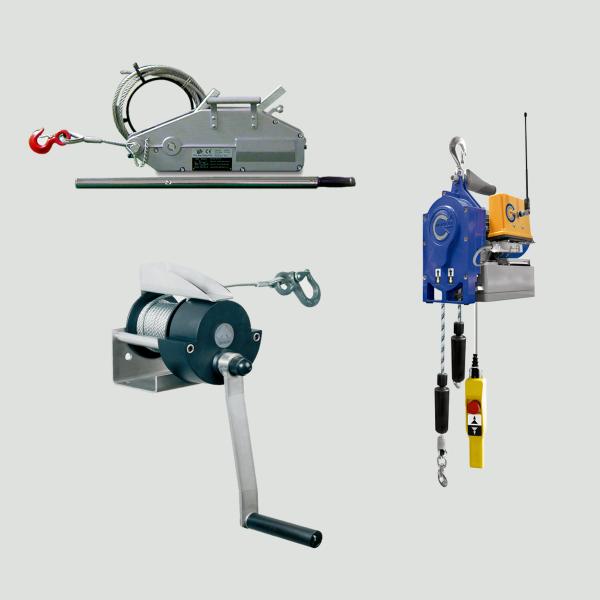 Winches and rope hoists