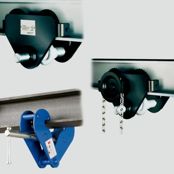Running gears and clamps