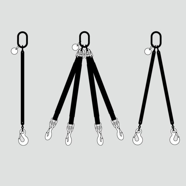 Round sling suspension gear