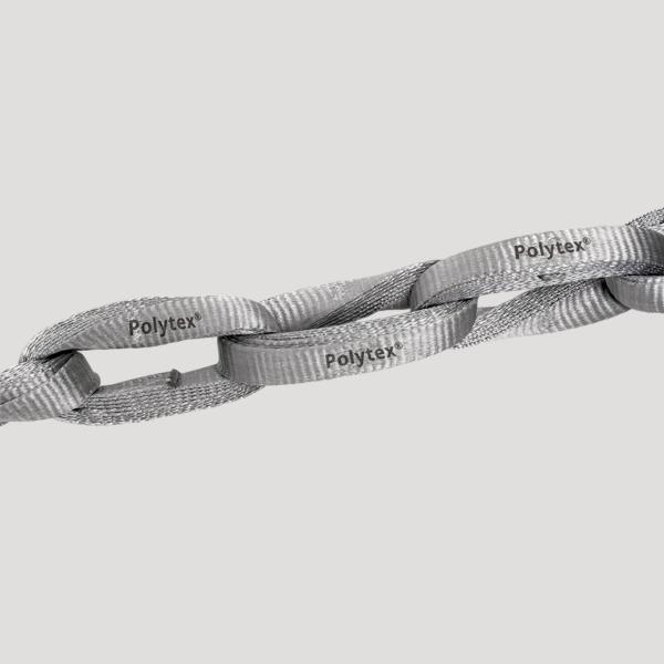 Synthetic chain sling components