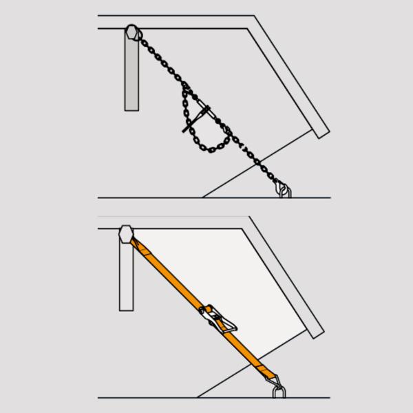 Lashing systems for skips