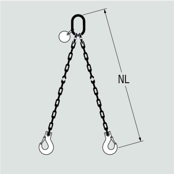 Fibre Tech textile chain sling, 2-leg 