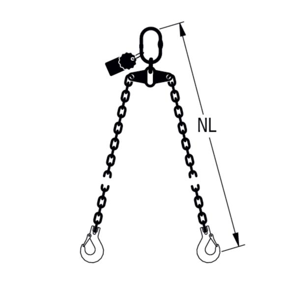 HIT PRO-chain balancing suspension gear, grade 12, 2-leg Rocker 