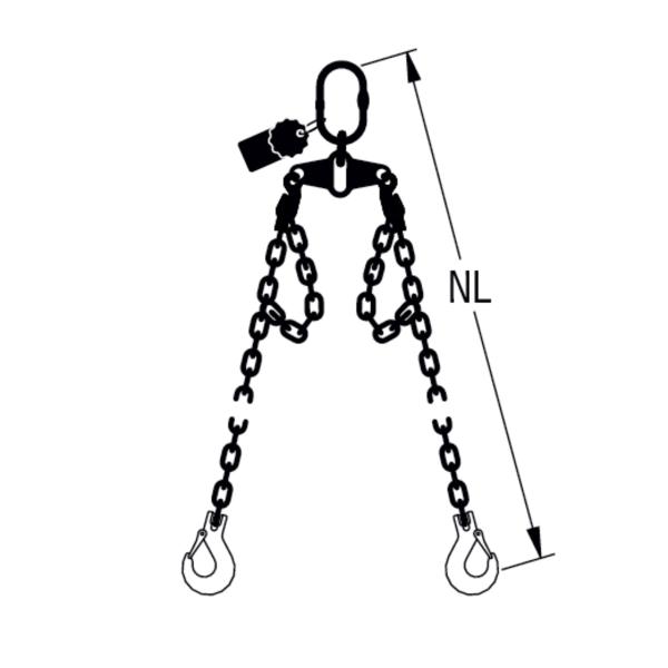HIT PRO - chain balancing suspension gear, 2-leg, can be shortened Rocker 