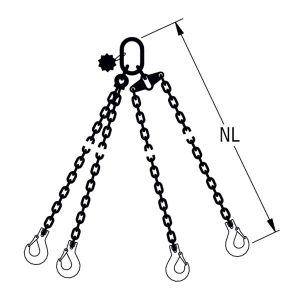 HIT PRO Chain balancing suspension gear quality grade 10, 4-leg rocker 