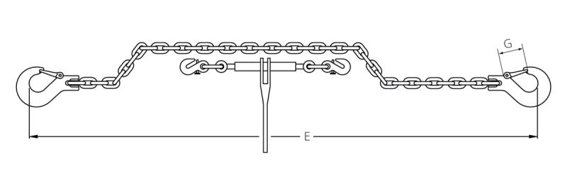 HIT lashing chain system quality grade 8 two-piece 