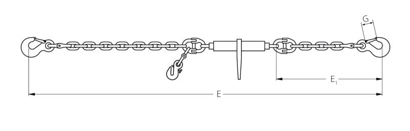 HIT PRO lashing chain system in quality grade 10 one-piece 