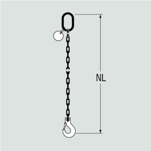 Polytex® Xtreme Chain sling, single-leg, can be shortened 