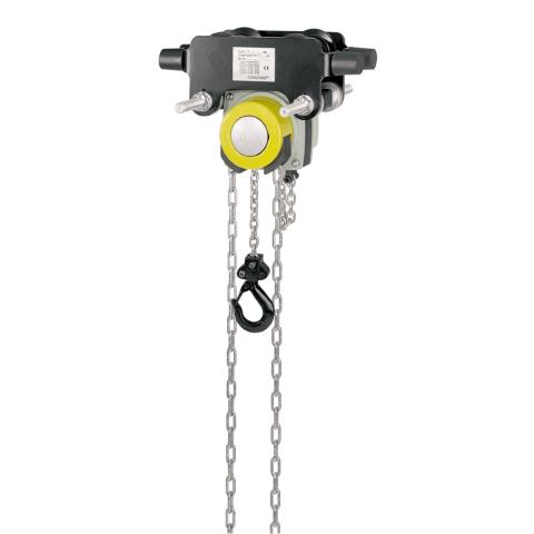 Flaschenzug 360° mit platzsparendem Rollfahrwerk 