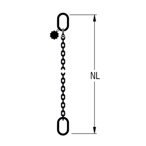 HIT PRO-Anschlagkette GK10 1-strängig Endbauteil Aufhängeglied 