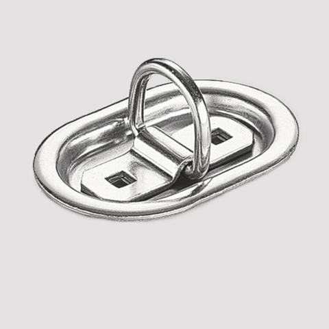 Recessed lashing ring, bolt-on 