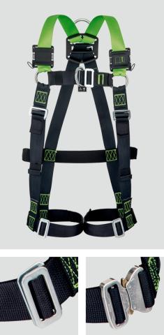 Auffanggurt H-Design Standard 2-Punkt-System mit D-Ring im Brustbereich 